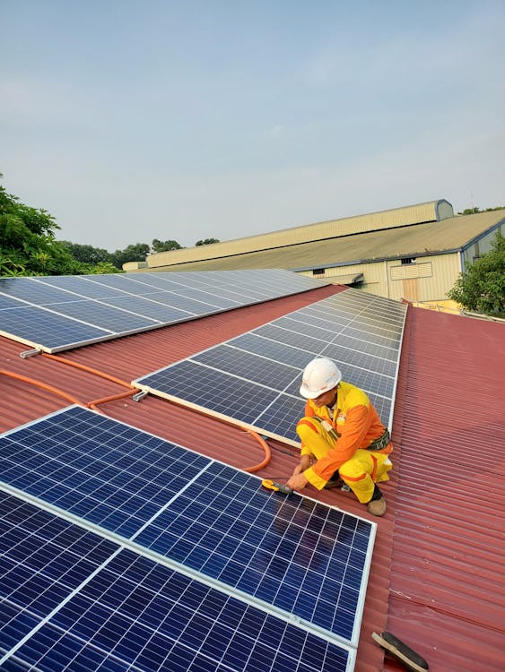 Solar panels installation