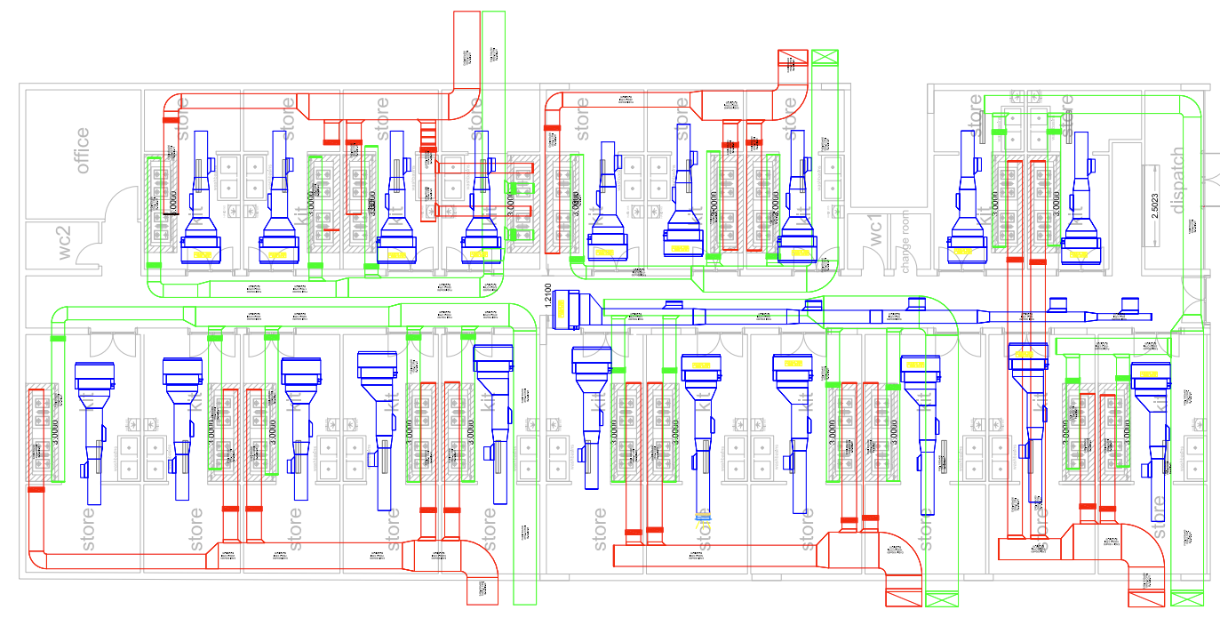 Restaurants MEP plan